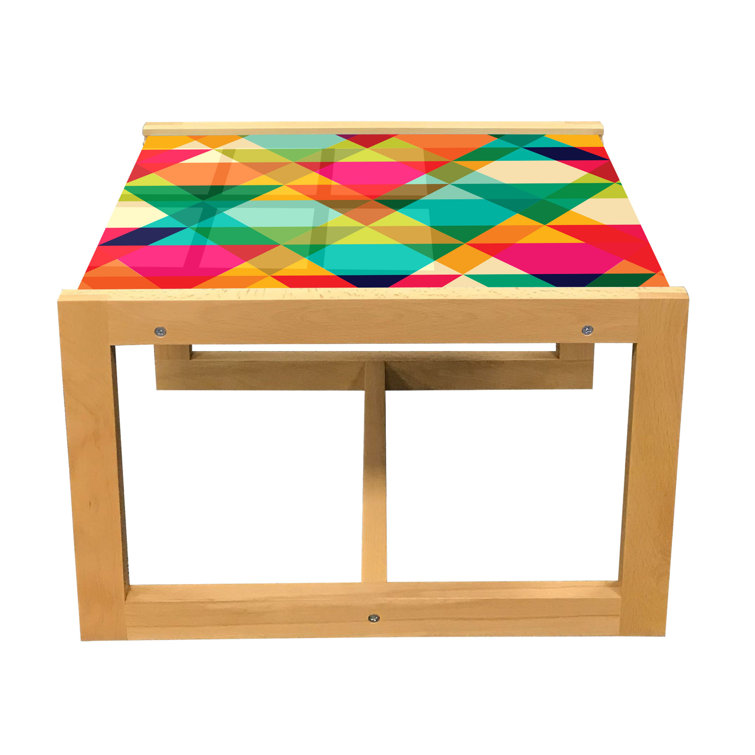 Glass geometric store coffee table